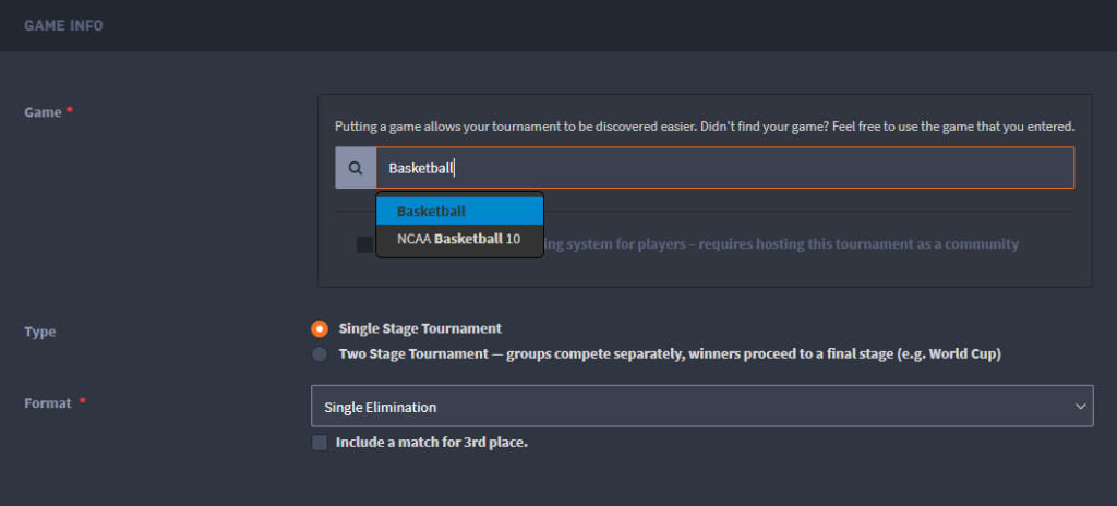 NBA Tournament maker - Challonge